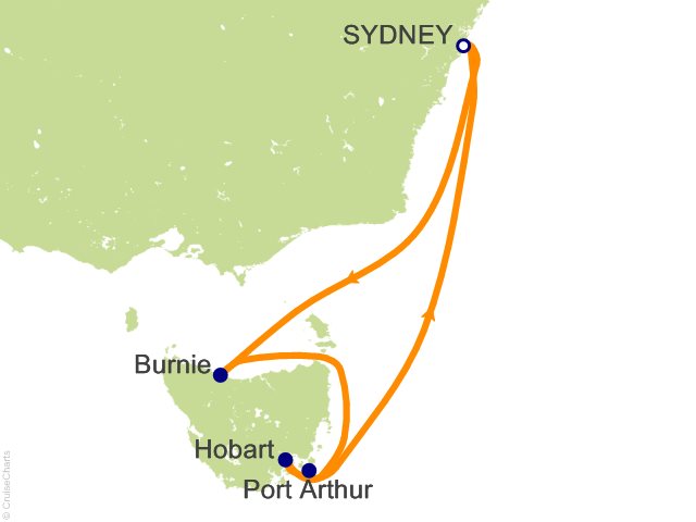6 Night Tasmania Cruise from Sydney