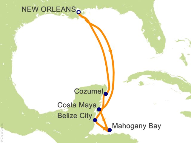 7 Night Western Caribbean from New Orleans Cruise from New Orleans