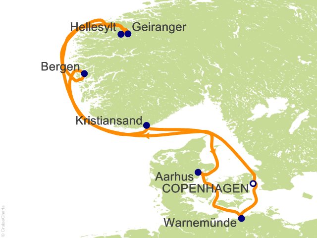 7 Night Denmark  Norway  Germany Cruise from Copenhagen