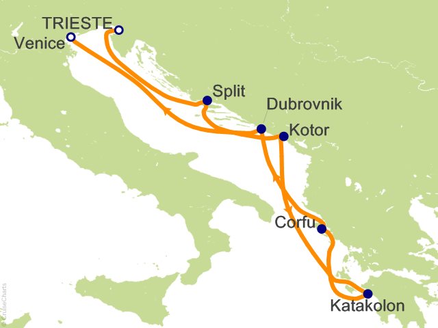 6 Night Islands in the Blue Cruise from Trieste