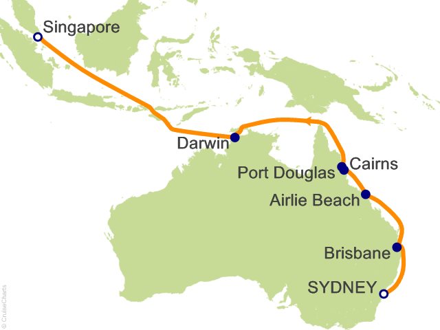 14 Night Asia Repositioning Cruise from Sydney