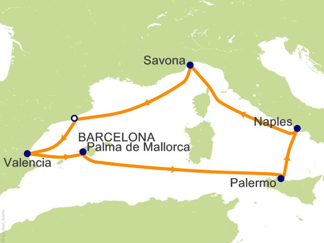 7 Night Italy  Spain  Balearic Islands Cruise from Barcelona