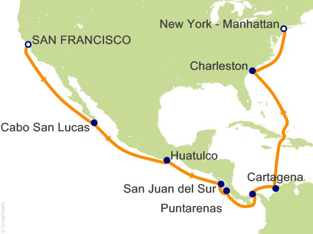 18 Night Panama Canal Passage Cruise from San Francisco