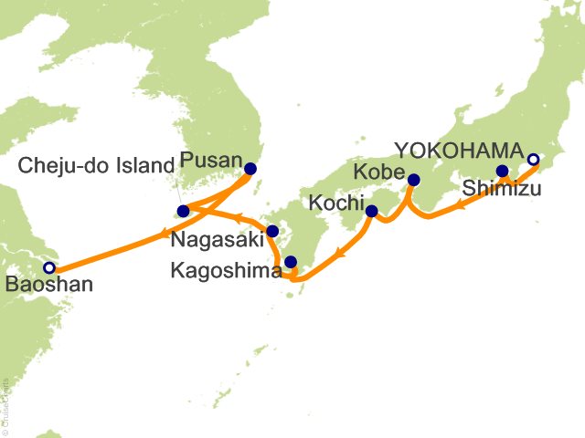 11 Night Japan  Korea and China Cruise from Yokohama