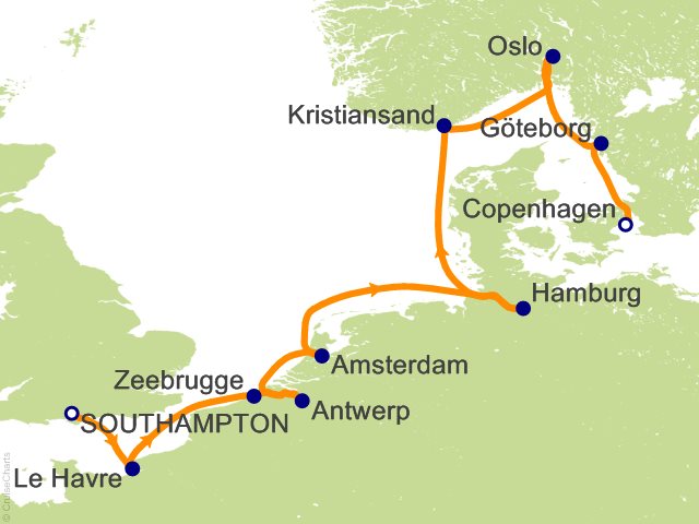 11 Night Northern Serenade Cruise from Southampton