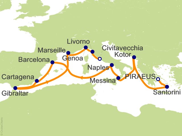 14 Night Mediterranean and Adriatic Medley Cruise from Athens (Port of Piraeus)