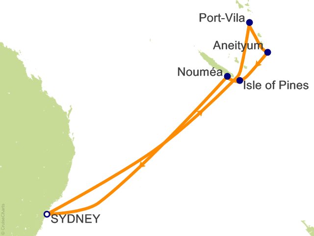 10 Night South Pacific Cruise from Sydney