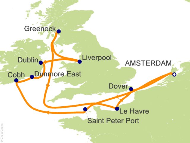 12 Night British Isles Cruise from Amsterdam