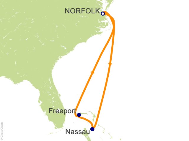 5 Night Bahamas Cruise from Norfolk