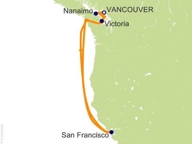 7 Night Pacific Coastal Cruise from Vancouver