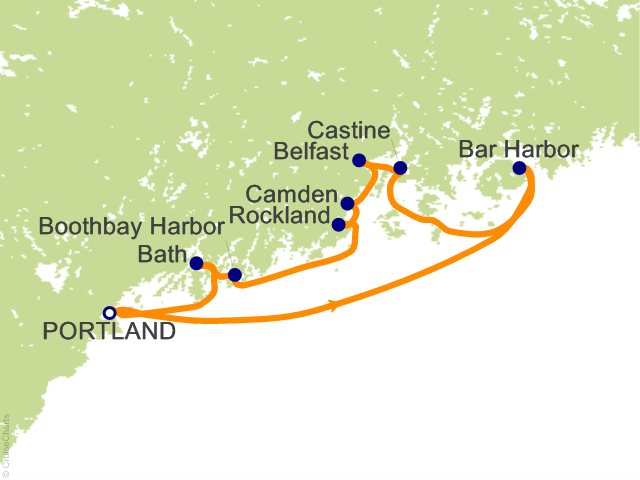 7 Night Maine Coast and Harbors Cruise