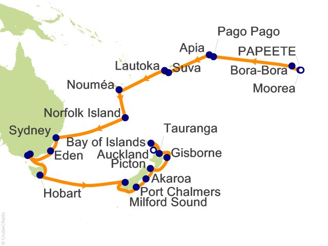 33 Night South Pacific Soiree Cruise from Papeete
