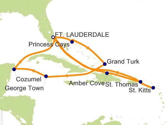 14 Night Caribbean Eastern/Western Adventurer Cruise from Fort Lauderdale