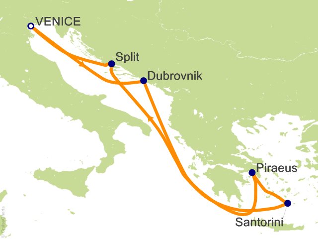 7 Night Adriatic and Greece from Venice Cruise from Venice
