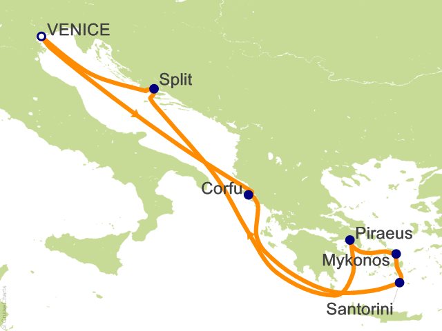 8 Night Greek Isles from Venice Cruise from Venice