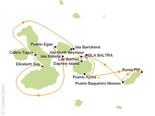 7 Night Galapagos Inner Loop Itinerary Cruise from Baltra, Galapagos