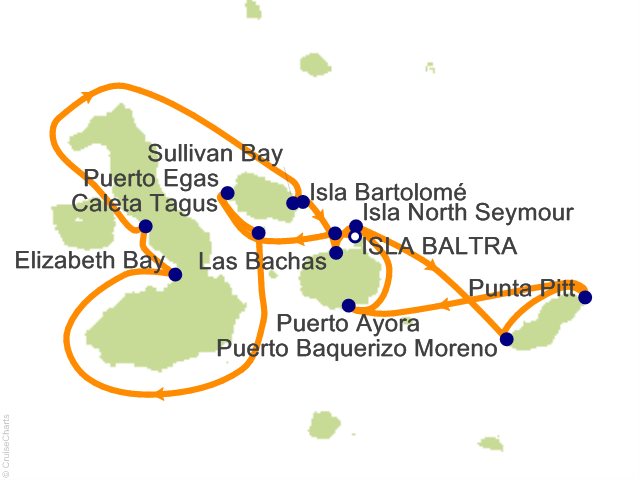 7 Night Galapagos Inner Loop Itinerary Cruise