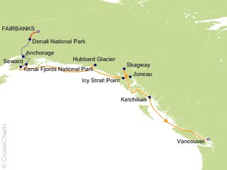 12 Night Great National Parks Expedition Cruisetour 6B from Fairbanks