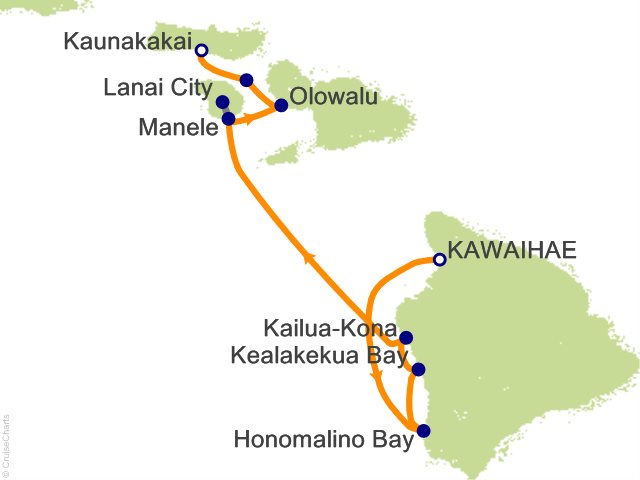 7 Night Hawaiian Seascapes Cruise from Kawaihae