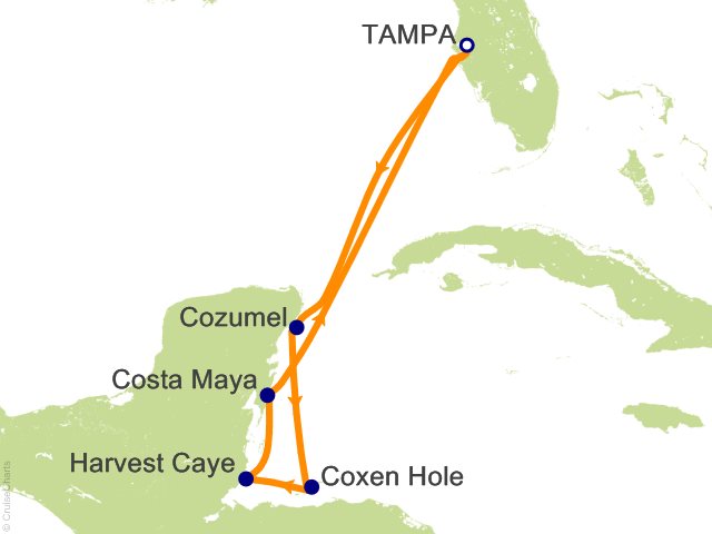 7 Night Western Caribbean from Tampa Cruise from Tampa
