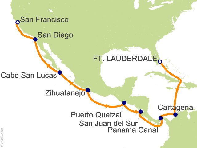 17 Night Caribbean and Central America Cruise from Fort Lauderdale