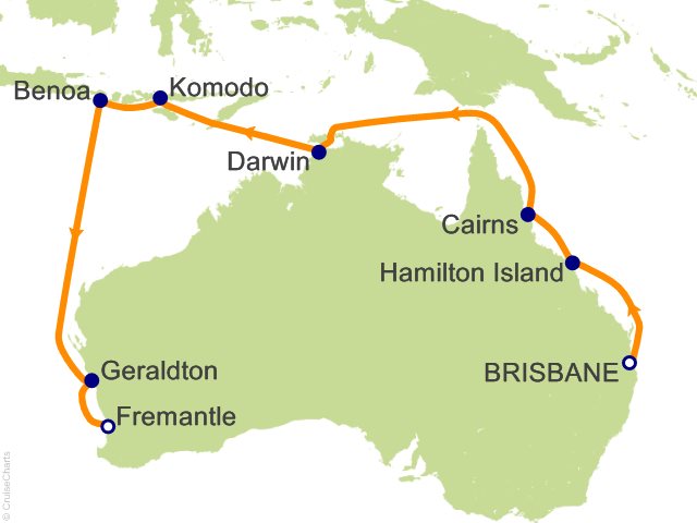 15 Night Australian Explorer Cruise from Brisbane
