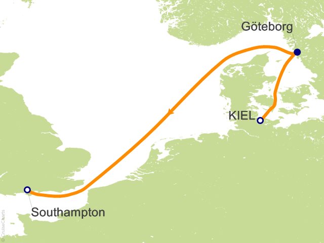 3 Night Kiel to Southampton Cruise from Kiel