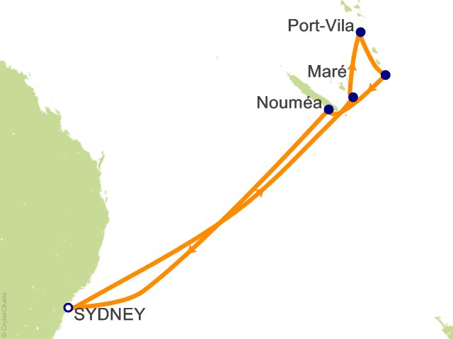 9 Night South Pacific Cruise from Sydney