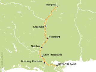 8 Night New Orleans to Memphis Cruise and Land Tour from New Orleans
