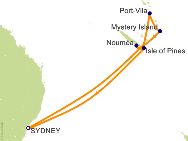 10 Night South Pacific Cruise from Sydney