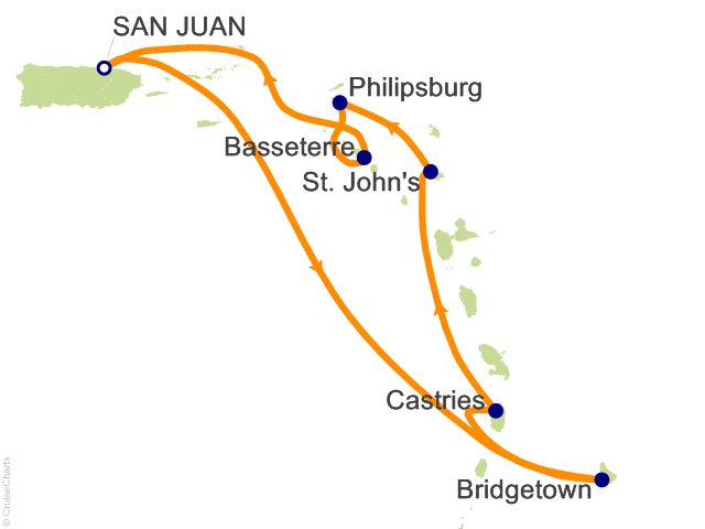 7 Night Southern Caribbean Cruise from San Juan