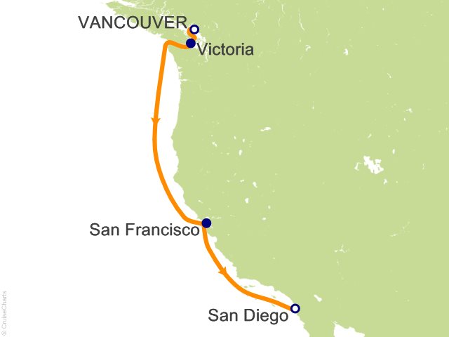 5 night pacific coastal cruise