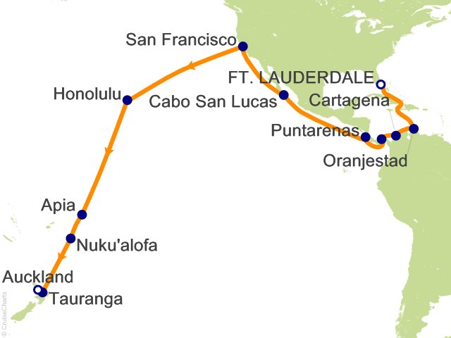 32 Night Panama Canal and South Pacific Cruise from Fort Lauderdale