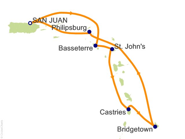 7 Night Southern Caribbean Cruise from San Juan