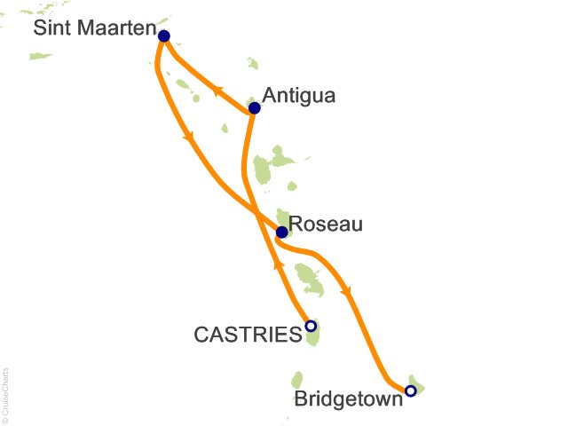 7 Night Caribbean Cruise from Castries