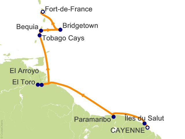 9 Night Sailing the Orinoco Cruise from Cayenne