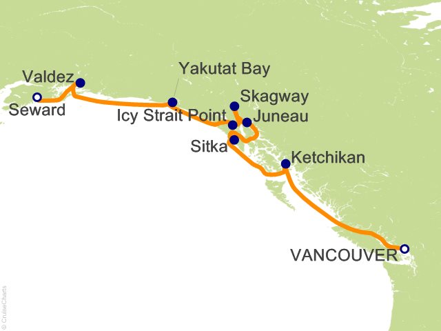 viking alaska cruise itinerary