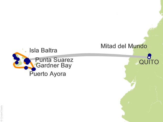 10 Night Quito and Galapagos Outer Loop Cruise and Land Tour