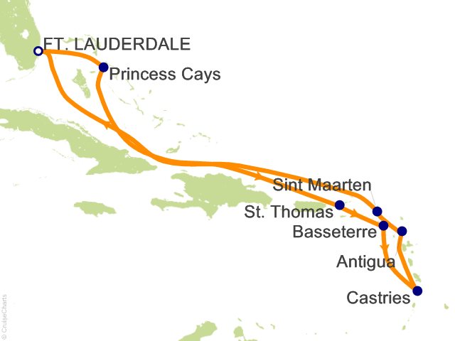 eastern caribbean cruises from fort lauderdale