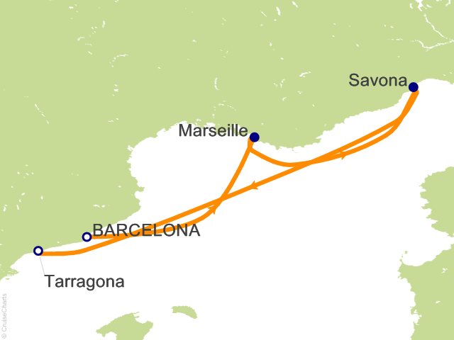 3 Night Mediterranean from Barcelona Cruise