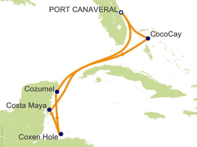 7 night western caribbean cruise itinerary