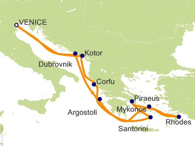 9 Night Greek Isles from Venice Cruise from Venice