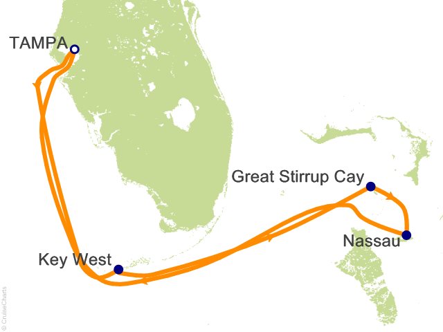 5 Night Bahamas and Florida from Tampa Cruise from Tampa