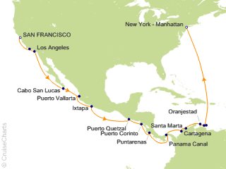 NCL Panama Canal Cruise, 21 Nights From San Francisco, Norwegian Gem, January 24, 2020 ...
