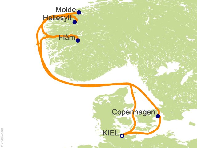 7 Night Northern Europe Cruise from Kiel