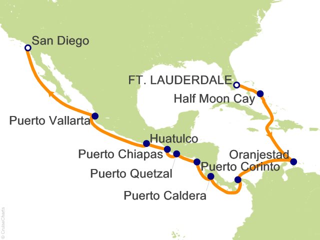 17 Night Panama Canal Cruise from Fort Lauderdale