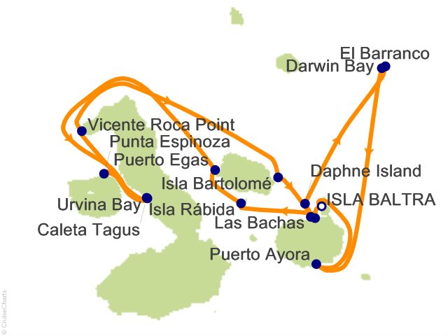 7 Night Galapagos Northern Loop Cruise
