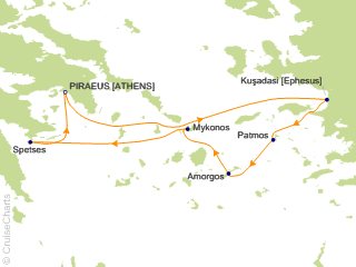7 Night Northern Cyclades Cruise from Athens (Port of Piraeus)
