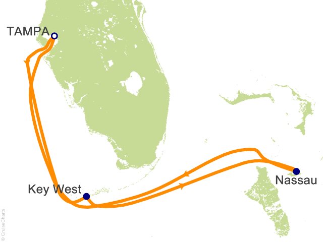 5 Night Key West and Bahamas Cruise from Tampa