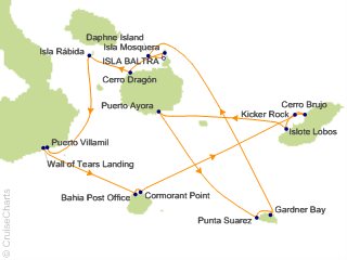 7 Night Galapagos Southern Loop Itinerary Cruise from Baltra, Galapagos